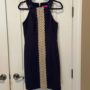 Lilly Pulitzer navy shift dress
